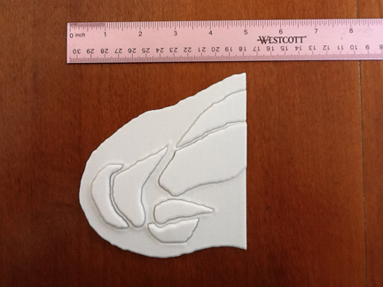 3D print of human shoulder section 1280 with puzzle pieces representing muscles and nerves now fit into the muscle and bone spaces for that section.